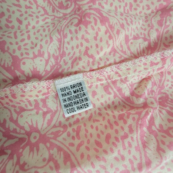 Moonlight Lily Womens Fringe Kimono Robe One Size Pink Floral Boho Hand Made New - Picture 5 of 8